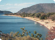 mountain bike - mission malawi - lake scene